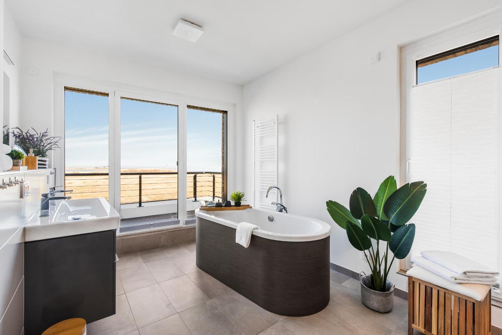 Villa King Erste Lage, Dachterrasse, Meerblick, Carport, Kamin, Sauna, Terrasse, Aussenrolllaeden Olpenæs Eksteriør billede