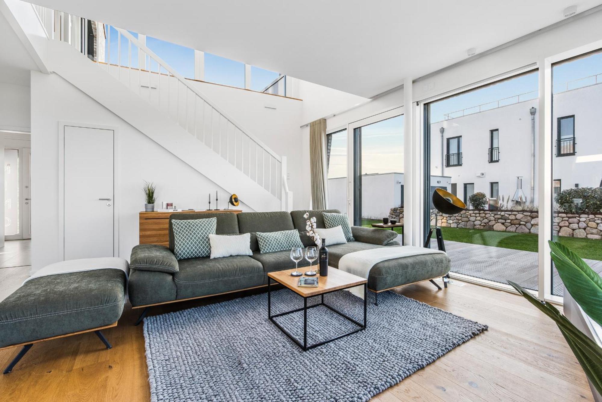 Villa King Erste Lage, Dachterrasse, Meerblick, Carport, Kamin, Sauna, Terrasse, Aussenrolllaeden Olpenæs Eksteriør billede