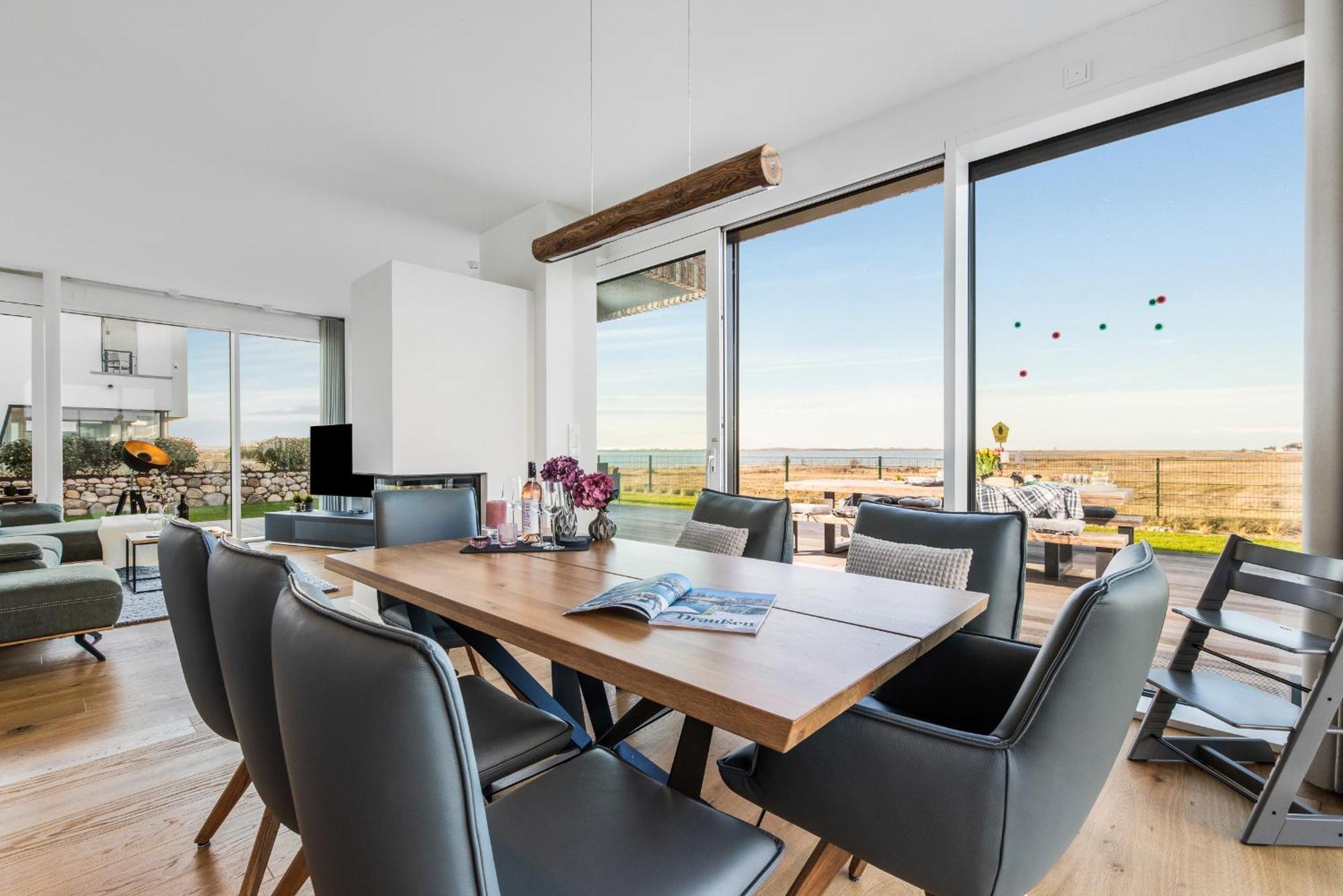Villa King Erste Lage, Dachterrasse, Meerblick, Carport, Kamin, Sauna, Terrasse, Aussenrolllaeden Olpenæs Eksteriør billede