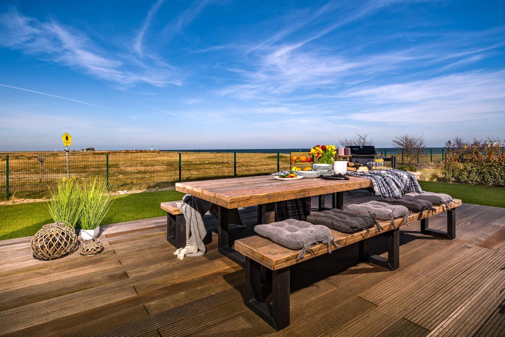 Villa King Erste Lage, Dachterrasse, Meerblick, Carport, Kamin, Sauna, Terrasse, Aussenrolllaeden Olpenæs Eksteriør billede
