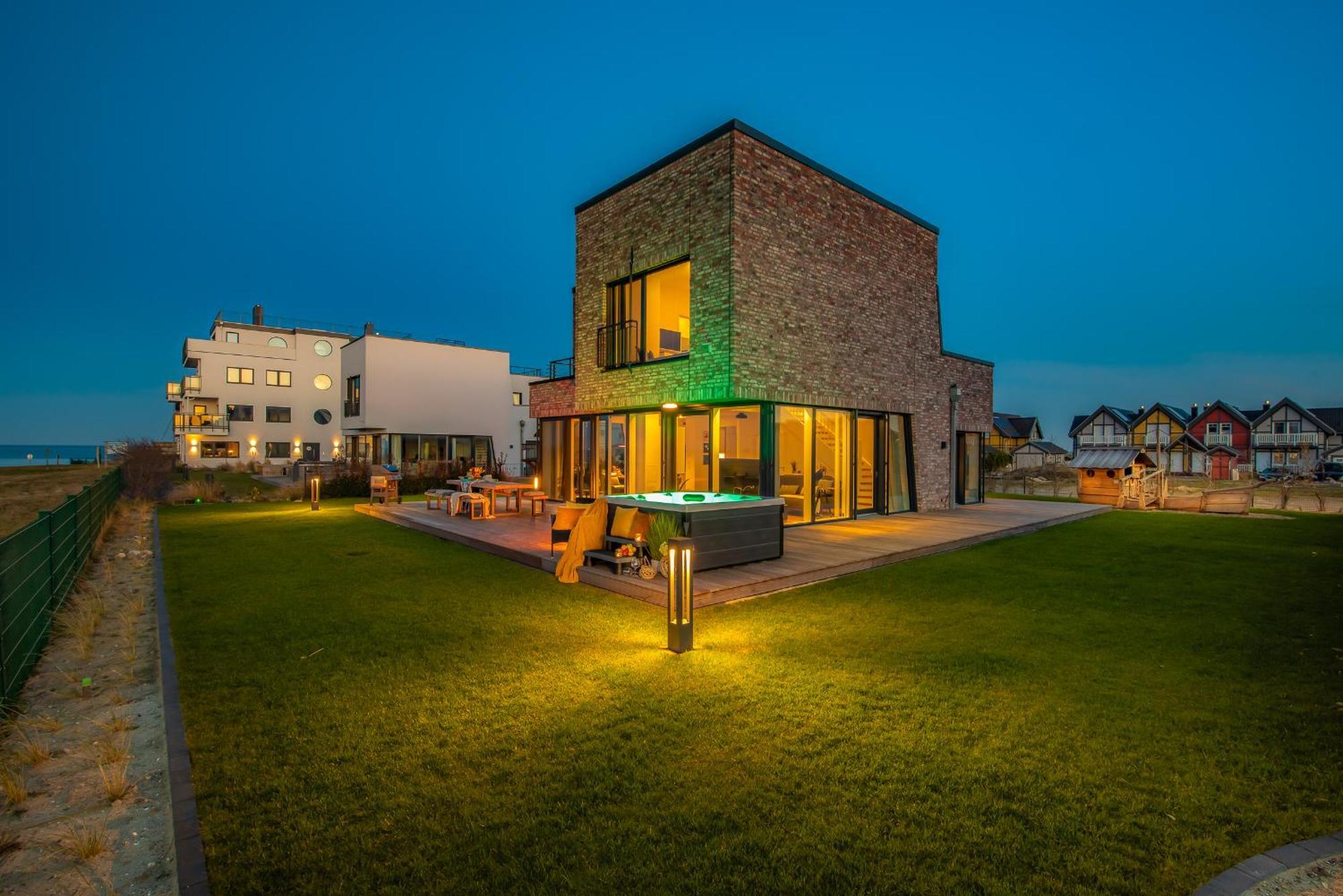 Villa King Erste Lage, Dachterrasse, Meerblick, Carport, Kamin, Sauna, Terrasse, Aussenrolllaeden Olpenæs Eksteriør billede