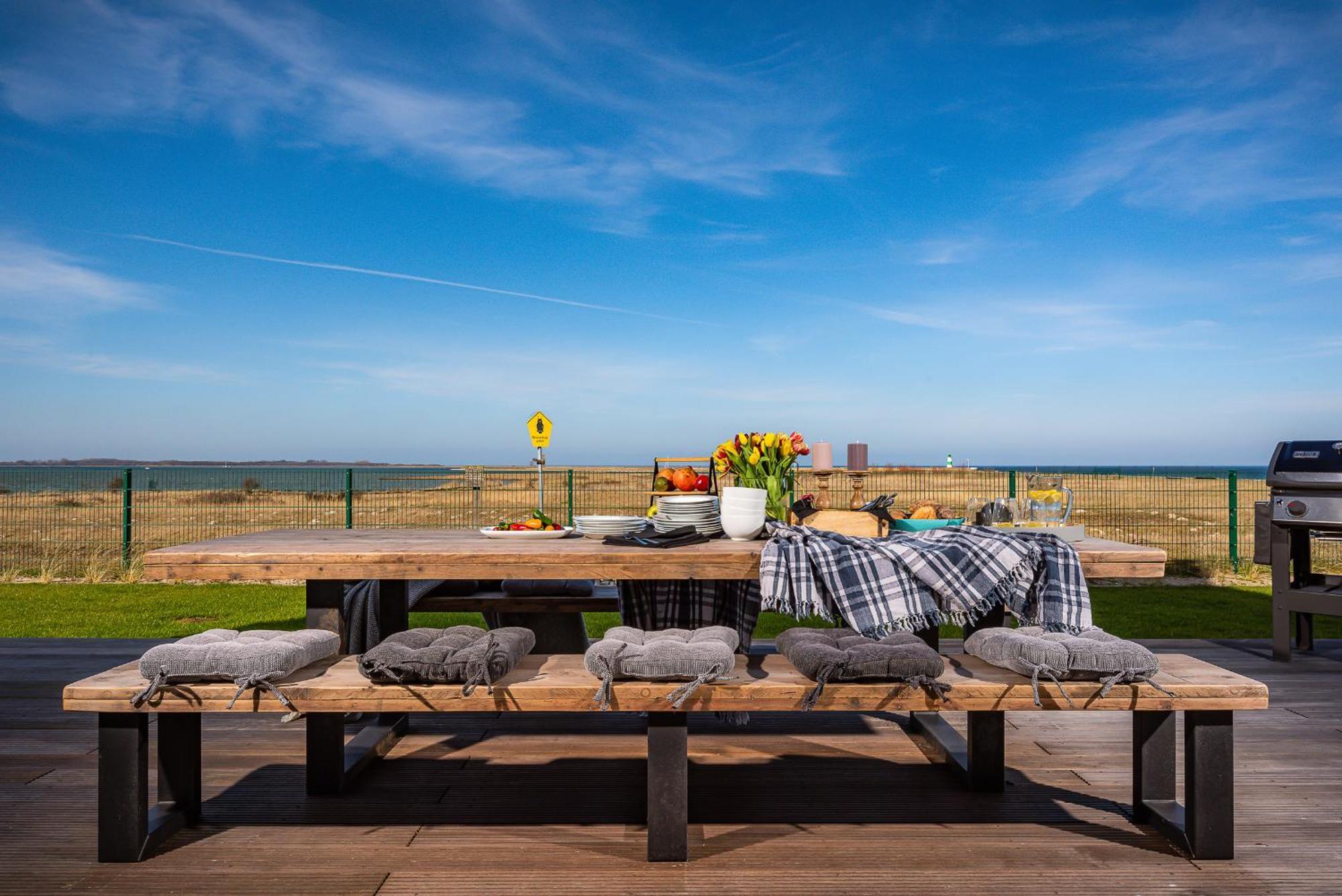 Villa King Erste Lage, Dachterrasse, Meerblick, Carport, Kamin, Sauna, Terrasse, Aussenrolllaeden Olpenæs Eksteriør billede