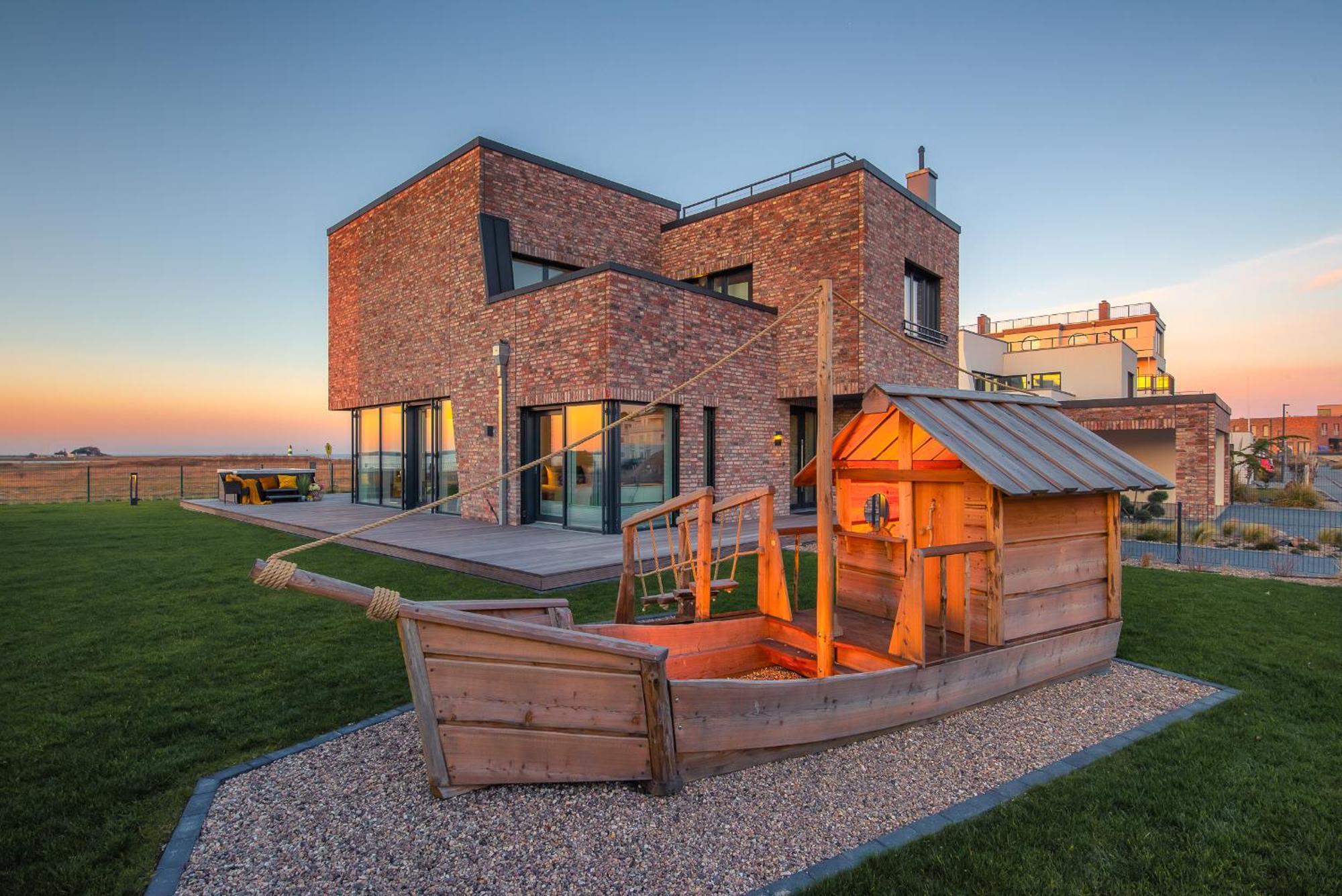 Villa King Erste Lage, Dachterrasse, Meerblick, Carport, Kamin, Sauna, Terrasse, Aussenrolllaeden Olpenæs Eksteriør billede