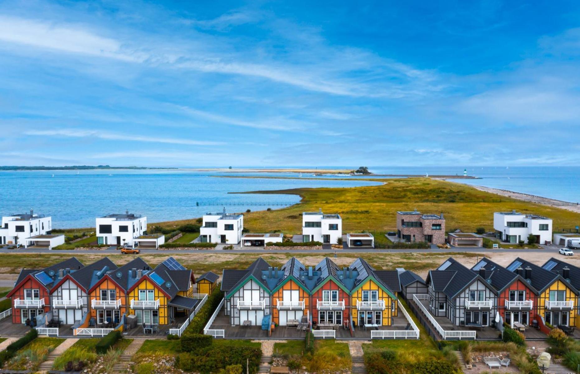 Villa King Erste Lage, Dachterrasse, Meerblick, Carport, Kamin, Sauna, Terrasse, Aussenrolllaeden Olpenæs Eksteriør billede